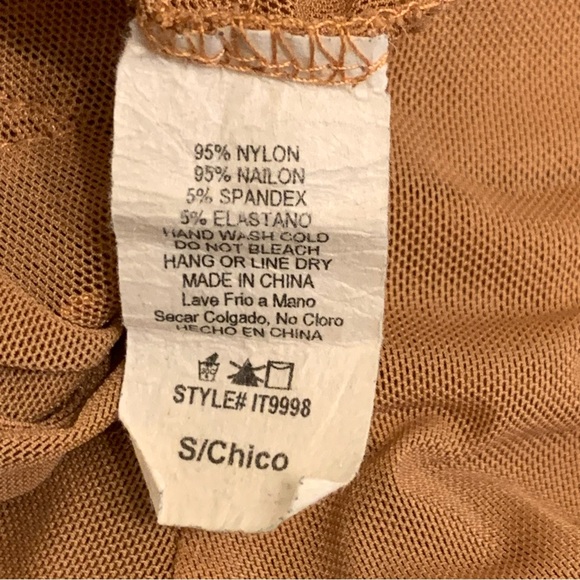 Size Small Embroidered Sheer Tic:Toc Crop Top - Picture 5 of 5